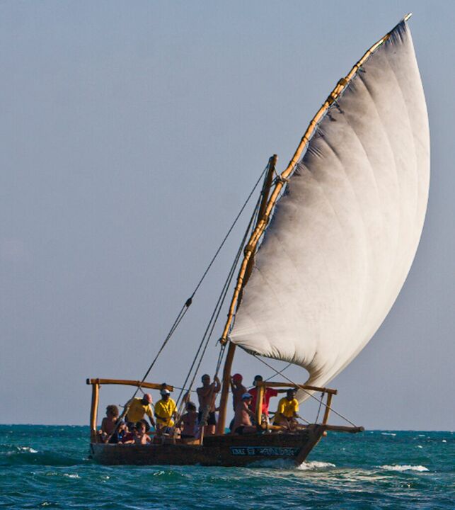 Dhow under full sail